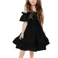 thumbnail image 4 of Ruyang Toddler Backless Smocked Dress Halter Solo A-Line Ruffles Pleated Dresses Summer Cute Casual Short Dresses for Girls, 4 of 9