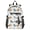 Cartoon Birds and Dots, variant on 14" Laptop Backpack Waterproof Airline Approved Stylish Casual Daypack for Travel Business College Work, Adorable Demon and Ice Cream