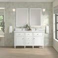 thumbnail image 5 of James Martin Vanities 424-V60D-BKO-1WZ Lorelai 60" Double Basin Wood Vanity Set - Black, 5 of 6