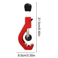 thumbnail image 2 of Ksruee Pipe Cutter Manual Hose Cutting Supplies Composite Pipe Cutter Tool for Home Repairers Professionals Plumbers Technicians Farmers Metalworkers Fabricators Workshop, 2 of 9