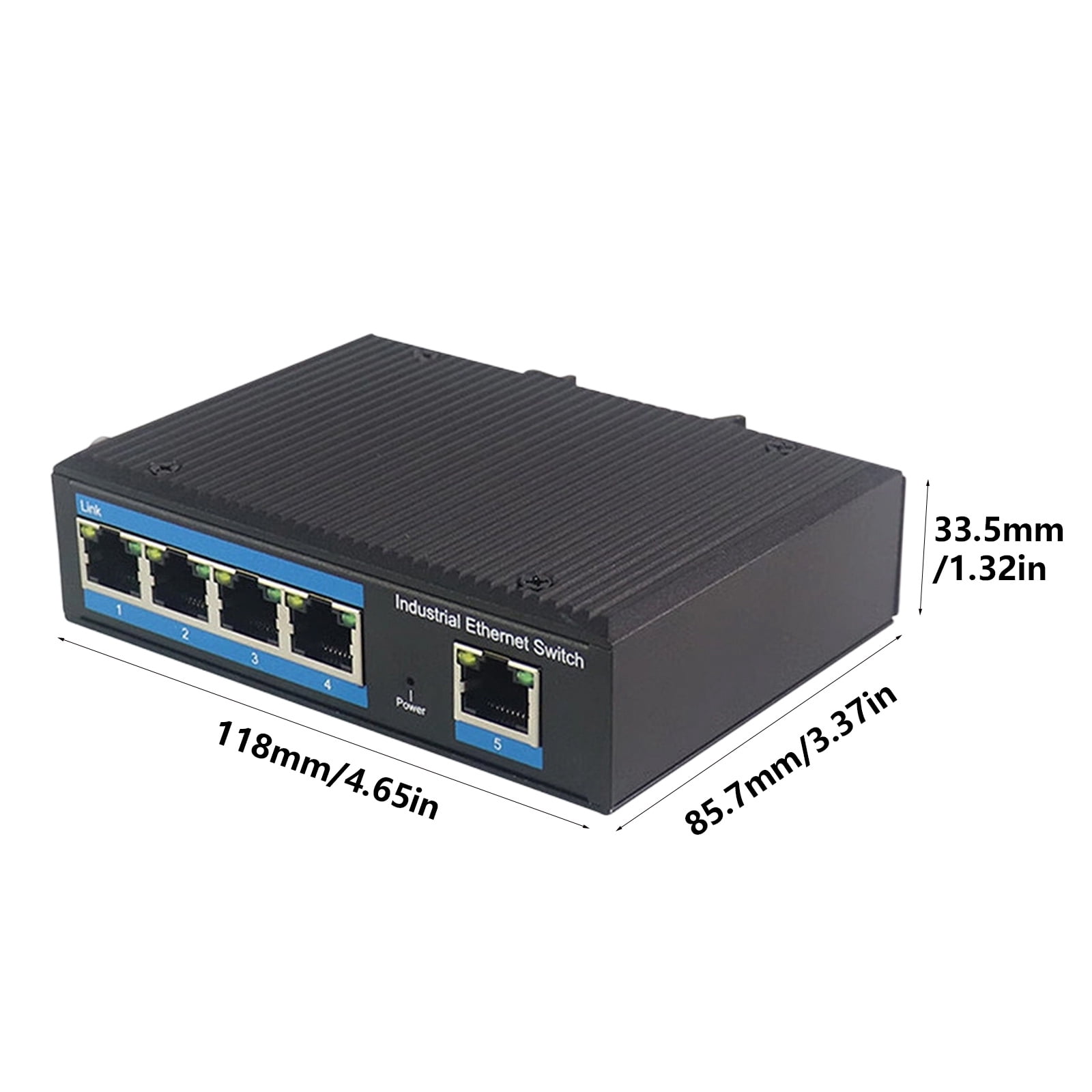 Durability 5 Port Gigabit Ethernet Switcher With Anti Interferences Design And Quiet Operating For Home Offices