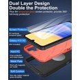 thumbnail image 3 of for Samsung Galaxy A15-5G Phone Case, and Screen Protector, Dust-Proof Port Cover, Full Body Non-Slip Rubber Covered, Wear-Resistant & Drop-Proof, Support Magnetic Car Mount, Orange/Black, 3 of 16