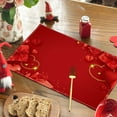 thumbnail image 2 of Wioihee Valentine's Day Placemats,12 Inches Red Love Heart Table Mats for Kitchen Dining Wedding Anniversary Valentine Decorations Party Decor Under $2.00, 2 of 6