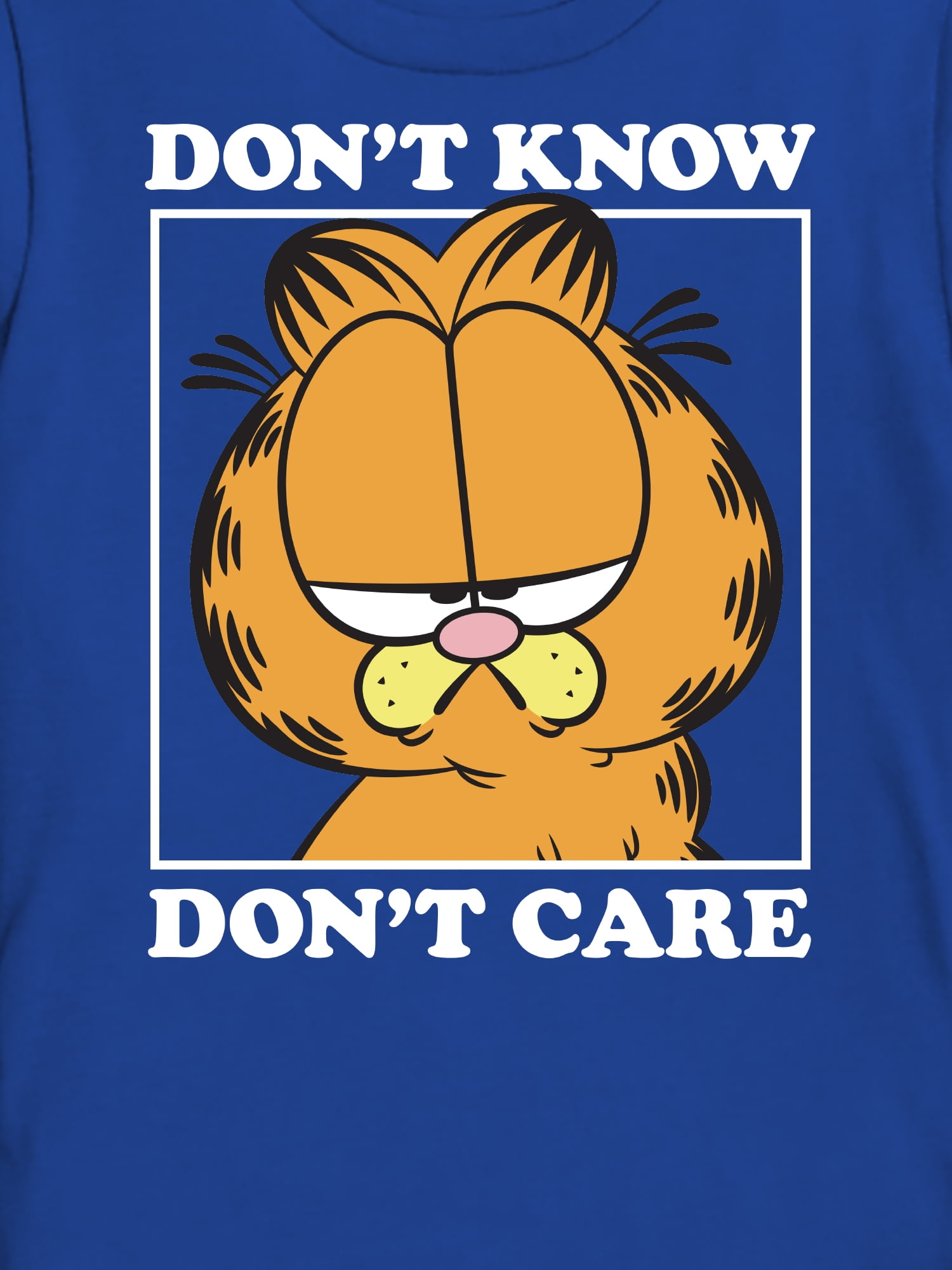 Paramount Boys Garfield Dont Care Again, Crew Neck, Short Sleeve, Graphic T-Shirt, Sizes 4-18