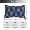 thumbnail image 4 of Kll Blue Gingham Buffalo Check Pillow Covers Envelope Closure,Super Soft And Cozy Fuzzy Fleece Pillow Case Cover 16"X24", 4 of 9
