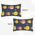 thumbnail image 2 of Susaid Cute Puffer Fish Print Pillowcases Multiple Size, Pillow Cover Super Soft Envelope Closure Standard Pillow Case-14"x20", 2 of 6