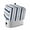 Navy Blue, variant on Yellow Grey Stripe Toaster Cover 4 Slice, Modern Farmhouse Vertical Striped Dustproof Bakeware Oven Protector with Top Hook, Waterproof Small Kitchen Appliance Toasters Dust Cover, 12"x11"x8"