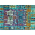 thumbnail image 1 of Ahgly Company Indoor Rectangle Abstract Light Blue Modern Area Rugs, 8' x 12', 1 of 4