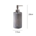 thumbnail image 2 of Dispensador de jabón de cerámica gris de 450 ml, dispensador de champú for gel de baño, limpiador facial, botella de loción con prensa, 2 of 5