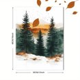 thumbnail image 3 of Qisvanset 12x16 Inch 2D Flat Framed Canvas Art, Winter Holiday Bible Verse Religious Wall Art Seasonal Home Decor Gift, 3 of 5