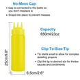 ZBFJINX Three Hole Bottle PE Seasoning Bottle Dressing Bottle Kitchen Supplies Bottle Seasoning