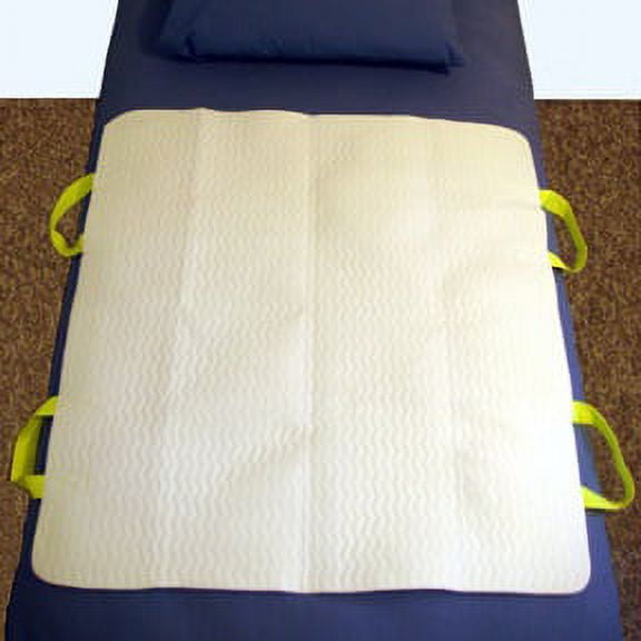 SafetySure MovEase Underpad with Handles Standard Size, 36" L x 34" W, 3-Ply Fabric