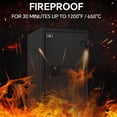 thumbnail image 5 of Tigerking 3.47 Cu.ft. Large Fireproof Safe, Steel Home Safe Box with Digital Lock, Drawer and Adjustable Shelves for Home and Office, 5 of 9