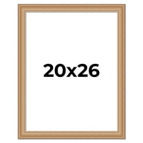 20x26 Frame Charleston Honey Brown Solid Wood Picture Frame Width 1.75 Inches | Interior Depth 0.5