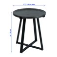 thumbnail image 2 of ITY International - Round MDF Side Table, 17.7" x 22", Black, 2 of 3