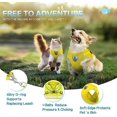 thumbnail image 3 of Cat Harness and Leash Set for Walking and Small Dog Soft Mesh Harness Adjustable Vest with Reflective Strap S, 3 of 5