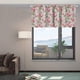thumbnail image 5 of Floral Print Curtain Valance Polyester Semi Sheer Window Treatment for Kitchen Living Room Cafe Decor Spring Tassel Trim Short Curtain Panel Home Decorative Accent, 5 of 6