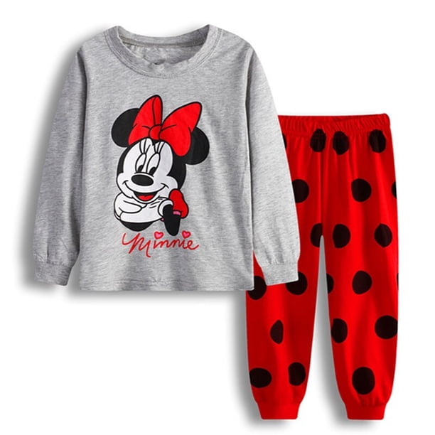 Chico pijamas niño niña niños ropa dibujos animados coches Marvel Avenger Mickey Minnie ropa de dormir Pijamas pijamas manga larga pantalón Set5T Gao Jinjia LED
