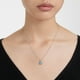 thumbnail image 4 of Collar de Swarovski con piedra natal de diciembre, acabado en rodio azul, 4 of 5