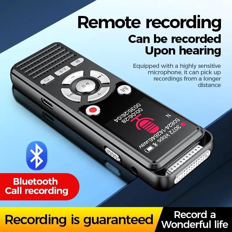 64GB Mini Voice Recorder Professional - HD Noise Reduction, Bluetooth Call Recording, Voice Activated, for Lectures/Interviews/Meeting
