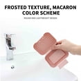 thumbnail image 4 of Kugisaki Leakproof Soap Dish with Lid & Draining Layer Shatterproof Bar Soap Holder Case Container for Bathroom Shower, Kitchen Sink Dish, 4 of 6