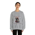 thumbnail image 4 of Singing Santa Black Unisex Heavy Blend™ Crewneck Sweatshirt, 4 of 4