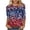 M20 White, variant on Tfken Independence Day Women Shirts 250Th Anniversary Sequins 3/4 Sleeve Crewneck Tops For America 4Th Of July Patriotic Female Soft T-Shirts White