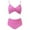 Purple, variant on Hinvhai Plus size Swimsuits clearance Women Solid Printed Bikini Push-Up Pad Swimwear Set Swimsuit Beachwear Red M(M)