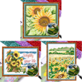 thumbnail image 1 of (2) Bordado No Impresión 9CT Colorida Perla Imitación Con Cuentas Punto Cruz Tamaño Del Núcleo 21 * 21 Cm Kit Serie Flores Con Bordado Cuentas Girasol, 1 of 9