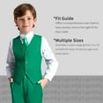 thumbnail image 4 of Boys Vest Set Formal Dress Suits Wedding Outfit Dresswear 4pcs, 4 of 6