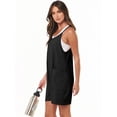 thumbnail image 6 of ANRABESS Summer Jumpsuits for Women 2026 Casual Adjustable Spaghetti Strap Rompers for Women Outfits Sleeveless Loose Shorts Overalls with Pockets Black XS, 6 of 10