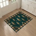 thumbnail image 3 of ODIKA 3'x5' Washable Throw Rug Cabin Bass Plaid Border Vintage Baits Lure Tackle Fish Fishing Refined for Entryway, Kitchen, Mudroom, Stain Resistant, Low Profile, Non-Slip, 3 of 7