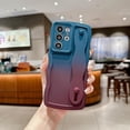 thumbnail image 4 of for Samsung Galaxy S21 Ultra Case with Strap Stand, Cute Gradient Color Wavy S21 Ultra Case with Camera Lens Cover Protect Soft Silicone Bumper Phone Case for Women Men 6.8" (Blue Wine Red), 4 of 9