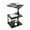 Black, variant on C Shaped Swivel End Table with Storage, Height Adjustable from 18 to 33 Inch for Couch, 360° Rotating Tabletop, 3-Tier Shelf, Multipurpose Side Table for Living Room Bedroom