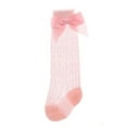 thumbnail image 5 of Caoirhny Baby Girls Long Socks, Elastic Bow Hollowed Soft Lightweight Socks for Daily Party, 5 of 7