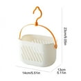 thumbnail image 3 of 1*Basket Plastic Shower Caddy Basket Hanging Bathroom Dorm Organizer Portable Storage Caddy Tote for Garden Tools Cleaning Home Textile Storage, 3 of 4