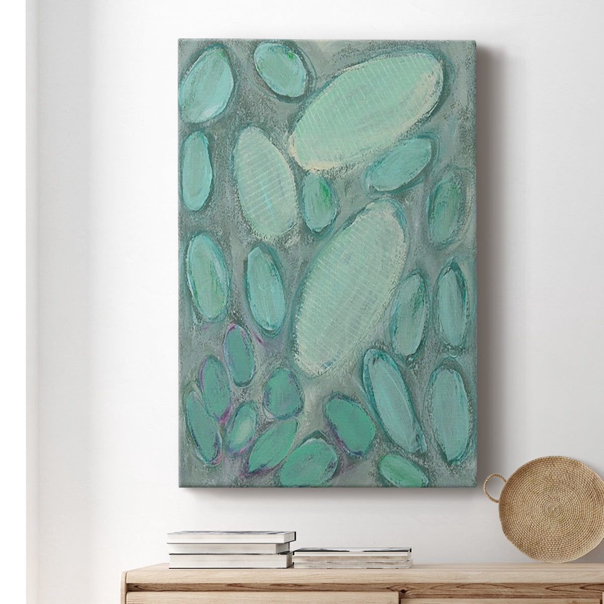 Blue Orbs II Premium Gallery Wrapped Canvas - Ready to Hang