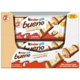 thumbnail image 2 of Kinder Bueno White Chocolate and Hazelnut Cream Candy Bar, 2 Individually Wrapped 1.4 oz each, 30 Pack - Limited Edition, 2 of 9