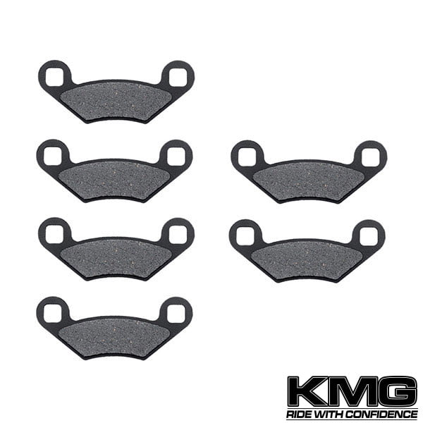 Non-Metallic Organic NAO Brake Pads Set KMG Front Brake Pads Compatible with 1996-1997 Polaris 300 400 Xpress L