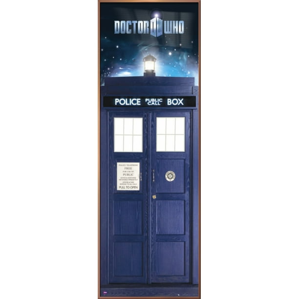 Doctor Who - Framed TV Show Door Poster (Tardis & Time Vortex) (Dr. Who) ( Size: 22" X 63") (Shiny Copper Aluminum Frame) - Walmart.com