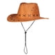 thumbnail image 1 of Sombrero de vaquero occidental informal para niñas, de gamuza artificial, de ala ancha, para Halloween (amarillo vaca), 1 of 5