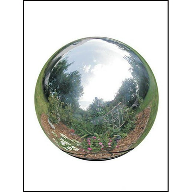708-S 8 Inch Stainless Steel Gazing Globe - Silver