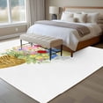 thumbnail image 4 of Area Rug for Living Room, Spring Flowers Basket Non-Slip Indoor Ex Large Carpet for Bedroom/Dining Room, Colorful Floral Botanical Leaves Washable Low-Profile Rectangle Floor Runner Rugs - 8 x 10 Ft, 4 of 8
