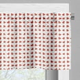 thumbnail image 3 of Ambesonne Valentine Window Valance, Hearts Honeymoon, 54" X 12", Orange White, 3 of 5
