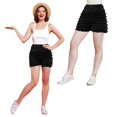 thumbnail image 3 of Bragas Pettipants Malco Modes Lisa Tanga con volantes, color negro XL, 3 of 8