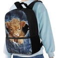 thumbnail image 4 of Uorisanigo 17 inch Baby Highland Cow School Backpack Bag for Boys Girls, 5-12 Year Kids School Bag Bookbags Breathable Daypack for Schools, Travel & Sports, 4 of 6