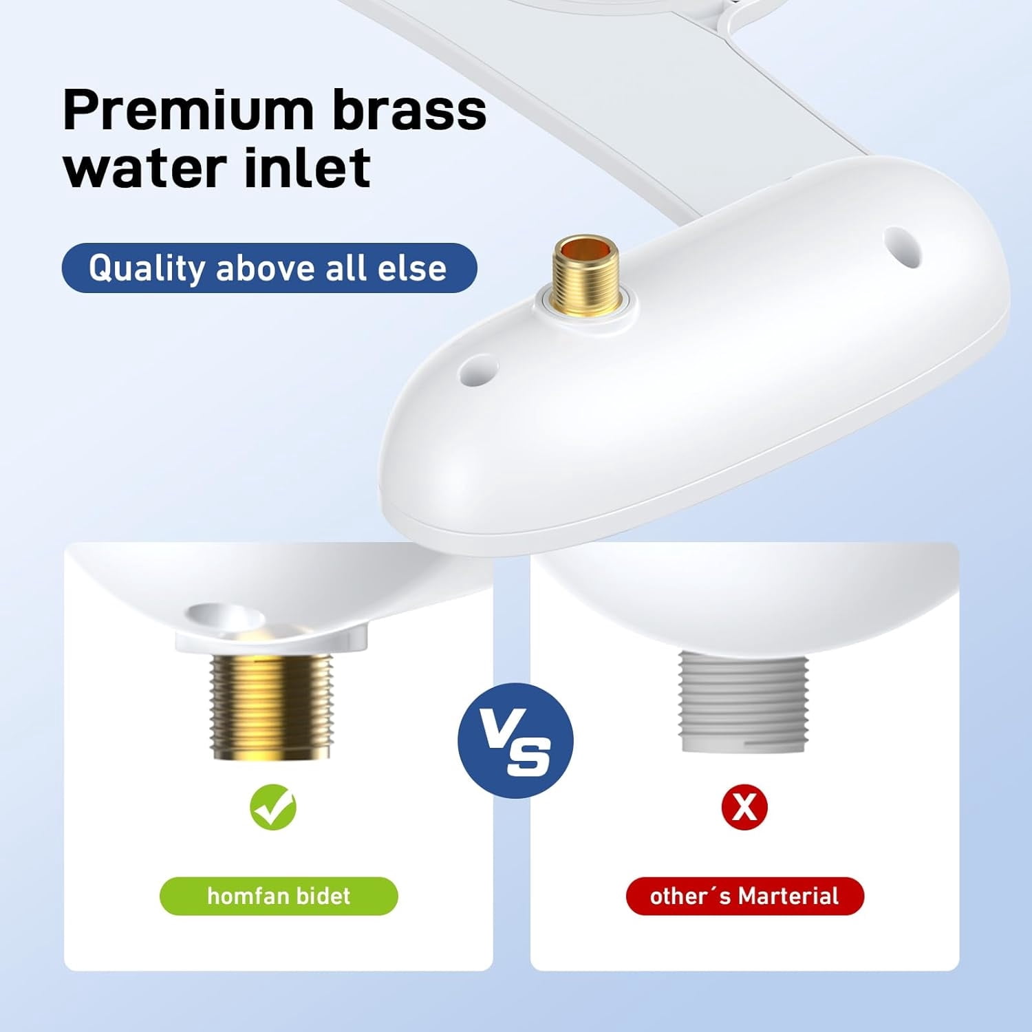 Aoile ABS White Bidet Attachment, 1 Piece