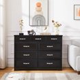 thumbnail image 1 of Bedroom Dresser, 9 Drawer Long Dressers, Wood Chest of Drawers for Living Room, 47.2'' W X 15.8'' D X 34.6'' H, Free Shipping My Lux Decor Round, 1 of 6