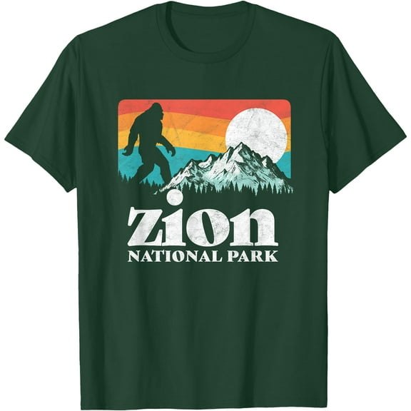 Zion National Park Utah Bigfoot Mountains Unisex T-Shirt for Men Women Kids Toddler