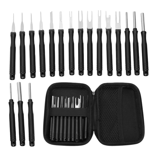 Kit de herramientas de extracción de terminales universal de 18 piezas para automóviles, camiones, motocicletas y barcos